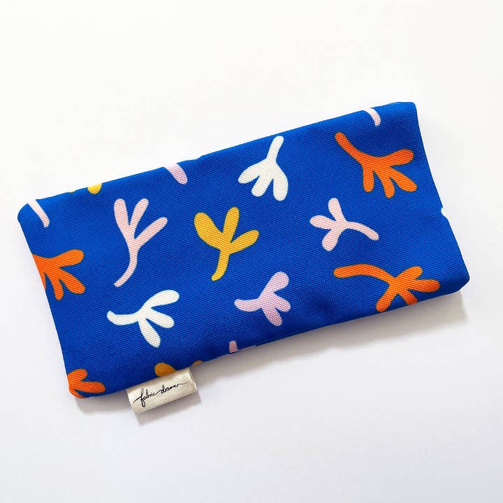 Handmade Fabric Sunglasses/Glasses Case - Falling Blue for wholesale by Fabric Drawer