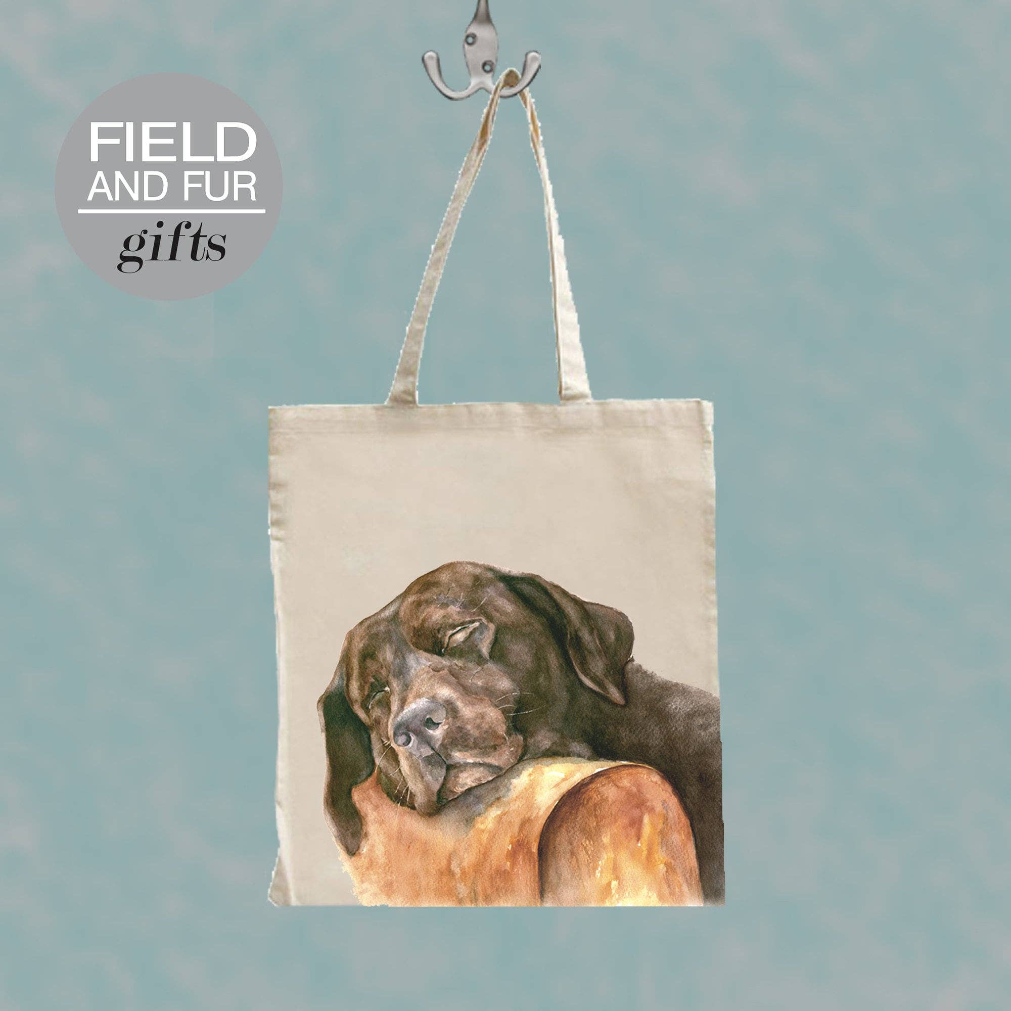 Field and Fur Gifts - Wholesale Tote Bag - Unisex - Bailey, Labrador Tote Shopping Bag