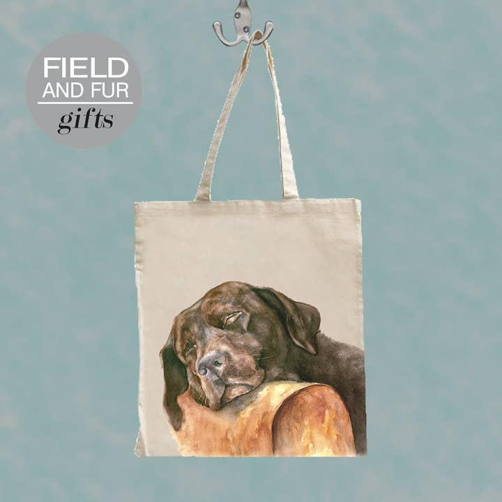 Field and Fur Gifts - Wholesale Tote Bag - Unisex - Bailey, Labrador Tote Shopping Bag0