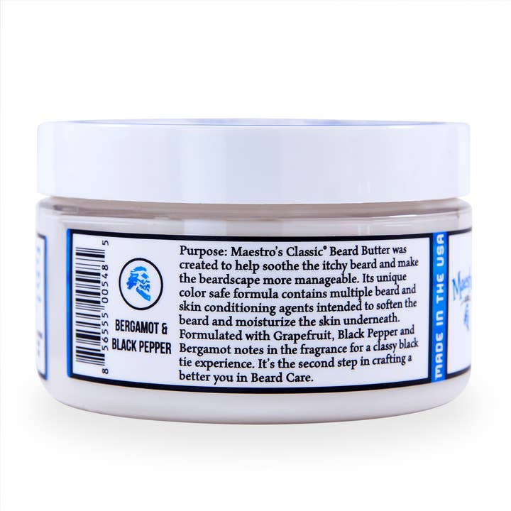 Maestro's Classic - Vendita all'ingrosso Prodotti per la barba - Maestro Classic 4oz. Burro da barba - Miscela Mark of a Man3