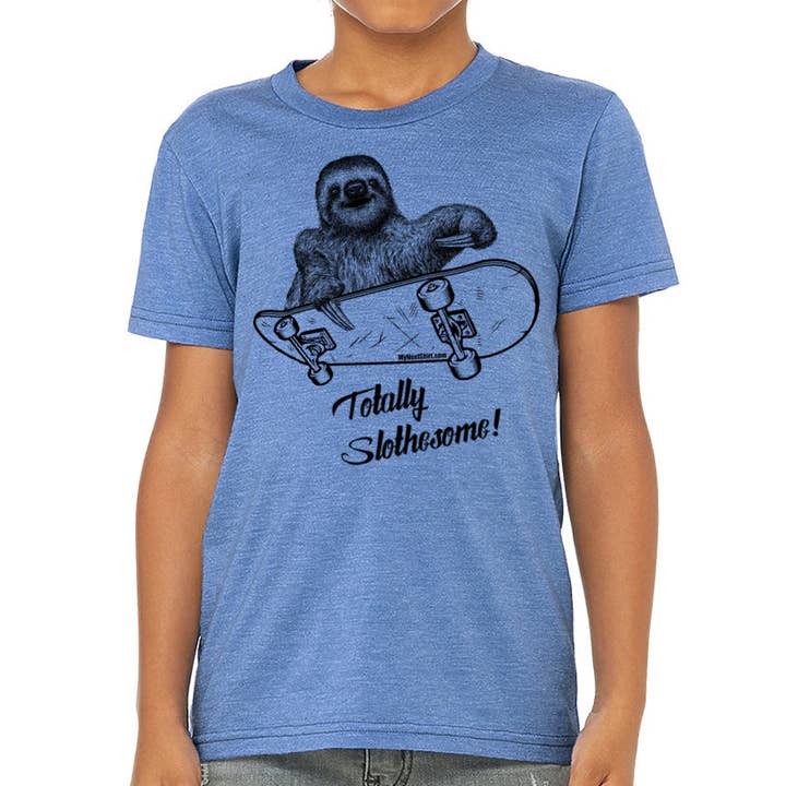 Sloth Riding A Skateboard for wholesale by MISSION THREAD CLOTHING