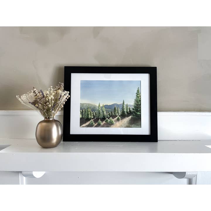 The Campbell Creative - Wholesale Art Print - "Rocky Mountains" - Landscape Watercolor Print1