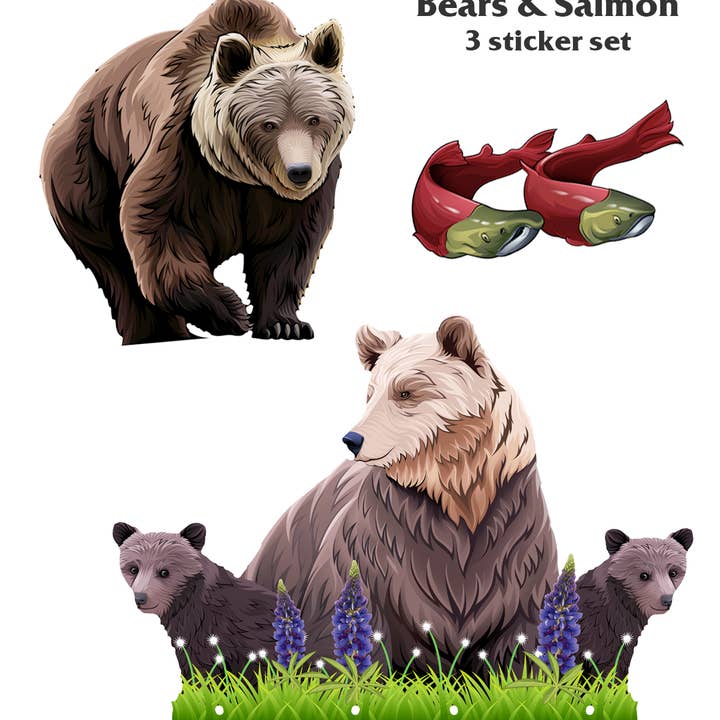 12 Northern Designs - Set of 10 stickers each - 120 count for wholesale by Aurora Stickers