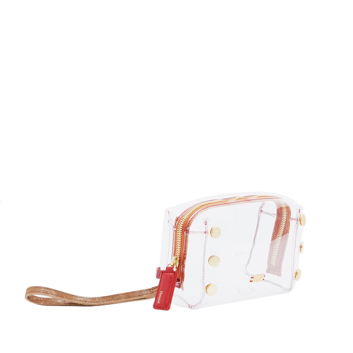 Trasparente/Oro spazzolato Borsa per il make up: trasparente in vendita all'ingrosso su Faire2