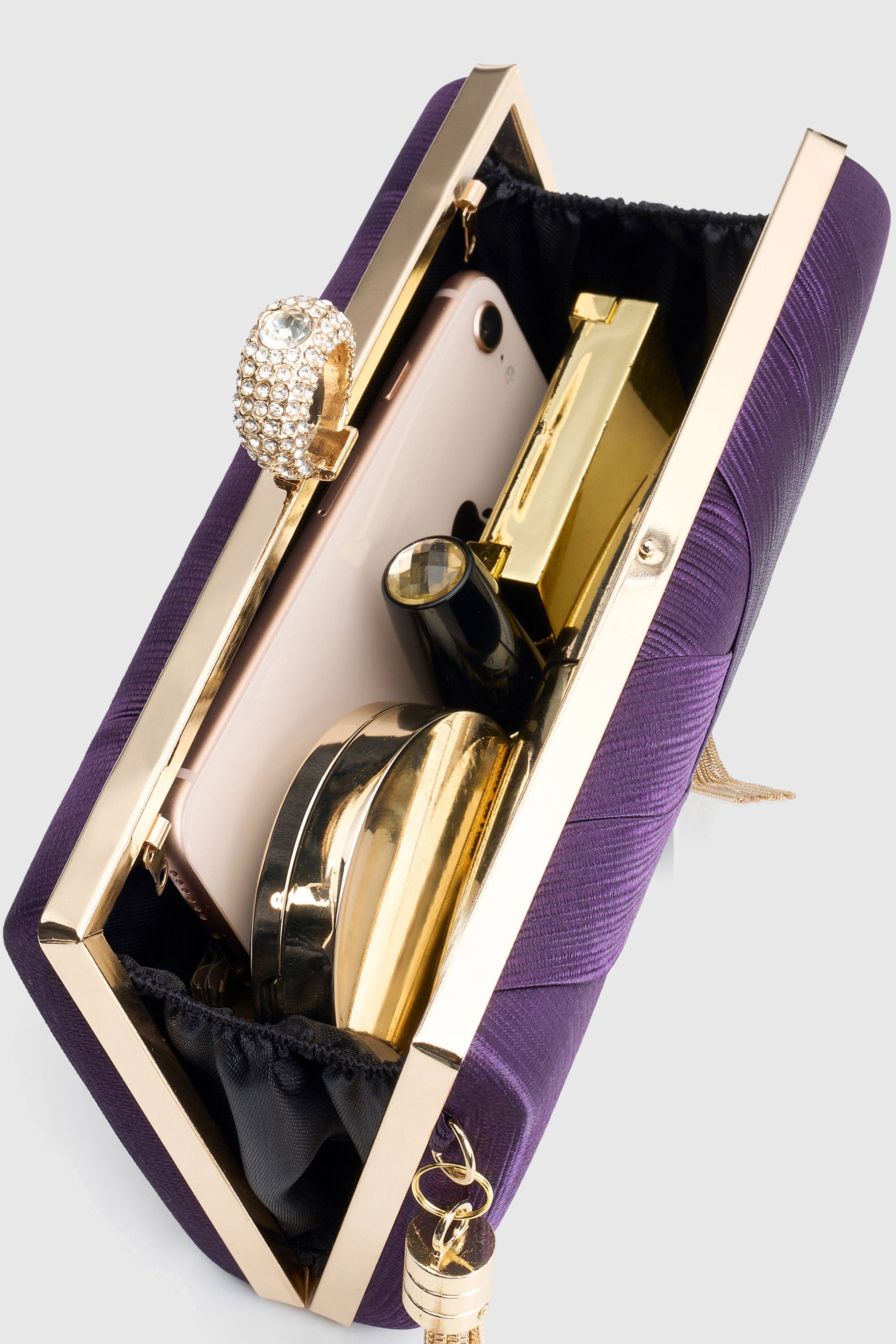 BABEYOND - Wholesale Clutch Bag - Women's - Vintage Tassel Pendant Rhinestones Clutch Purse21