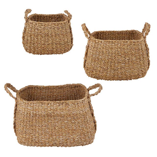 47th & Main (Creative Brands) - Wholesale Basket - Square Basket with Handles Set - Large