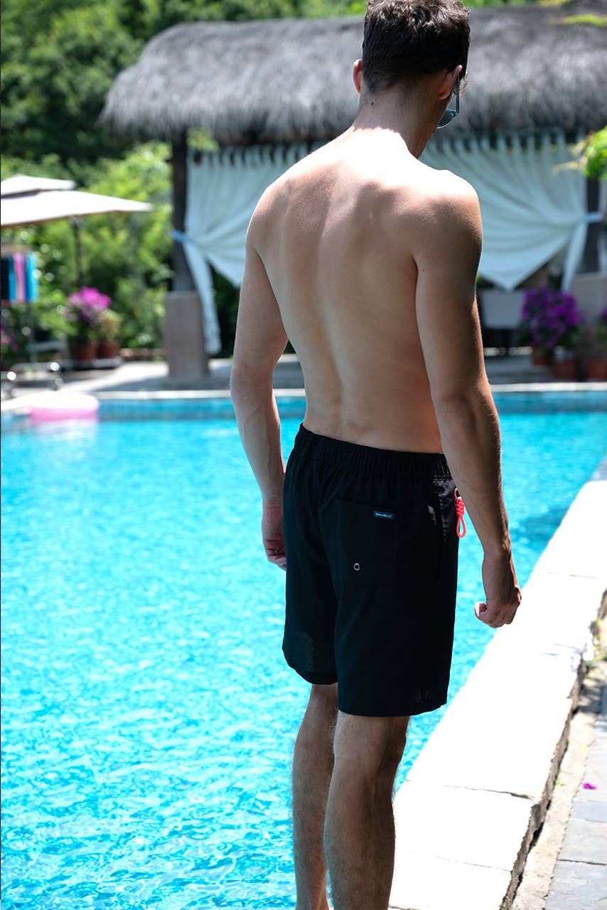 Islandhaze - Wholesale Swim Shorts - Men's - 6'' Inch Men's Solid new texture shorts-Oman54