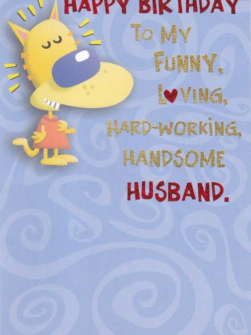 Birthday Husband Humorous | GRTC | MD | 63853G for wholesale by DICKENS INC.