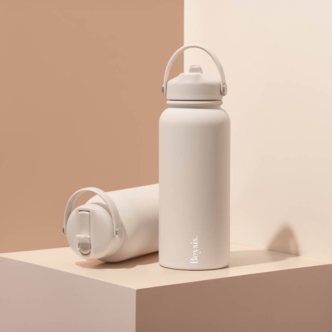 Beysis – wholesale Vattenflaska – 30,5 oz / 900 ml flaska med sugrör8