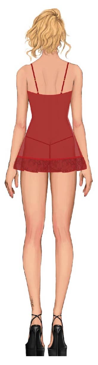 House of Desire - Wholesale Lingerie Set - Women's - KIKI LACE BABYDOL & G-STRING SET31