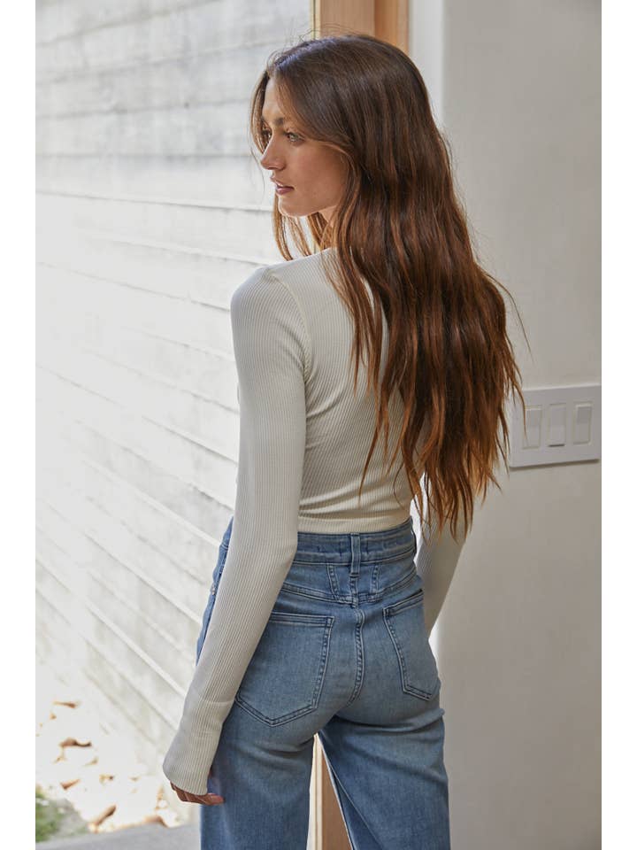 By Together - Wholesale Knit Top - Women's - S1146N | Knit Seamless Nylon Spandex Ribbed Crop Top4