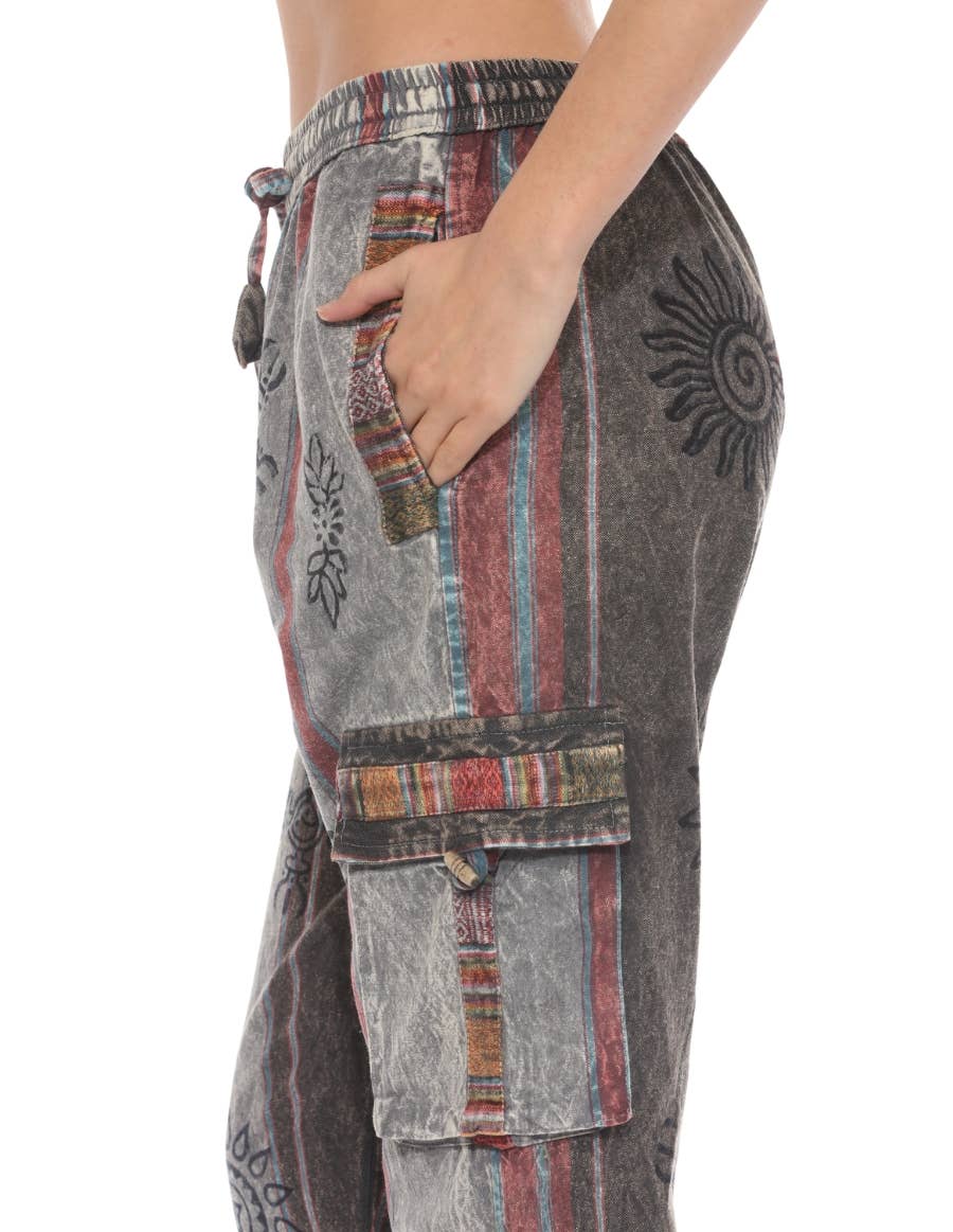 The Collection Royal / Royal Handicrafts - Wholesale Pants - Women's - Cotton Washed Boho Hippie Genie Pants26