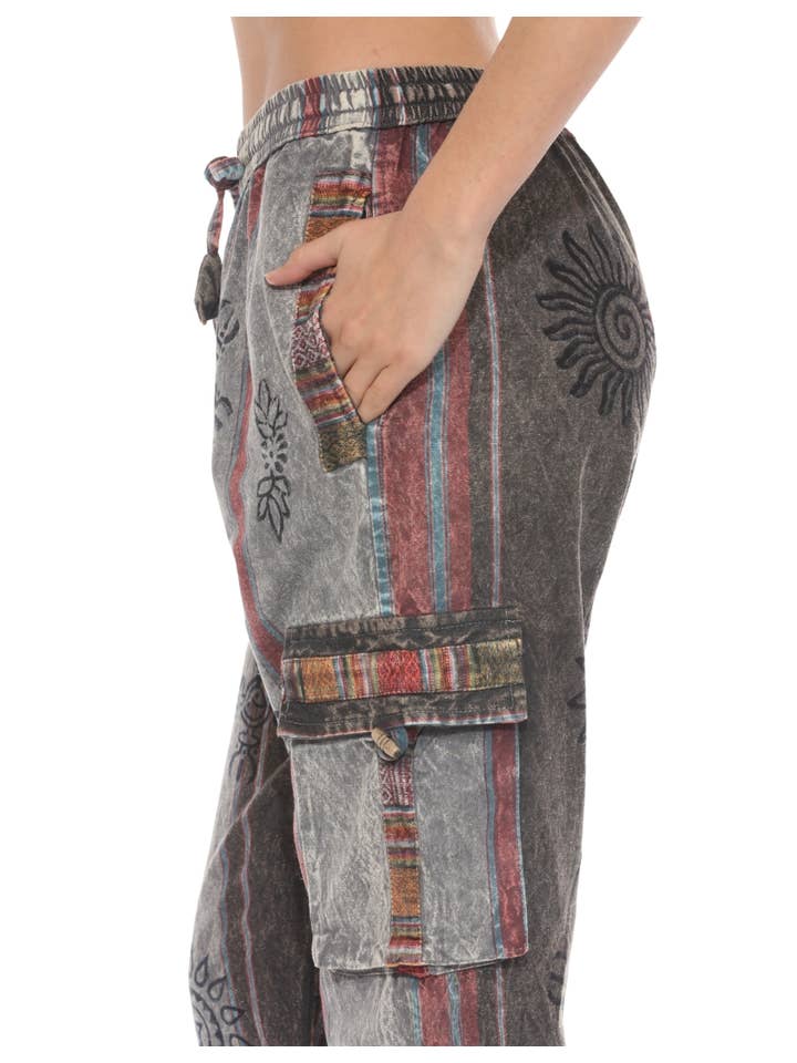 The Collection Royal / Royal Handicrafts - Wholesale Pants - Women's - Cotton Washed Boho Hippie Genie Pants26