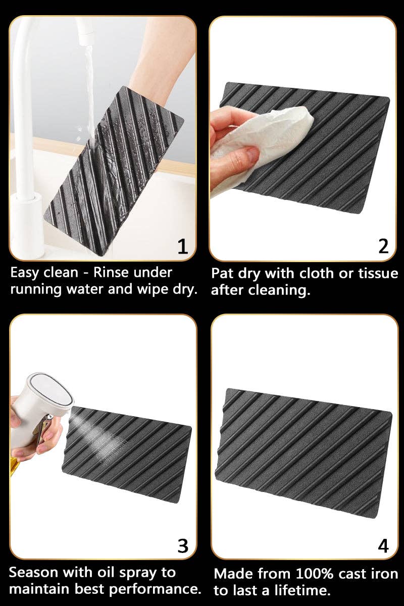 Gourmet Easy - Wholesale Kitchen Tool/Gadget - Cast Iron Grill Press4