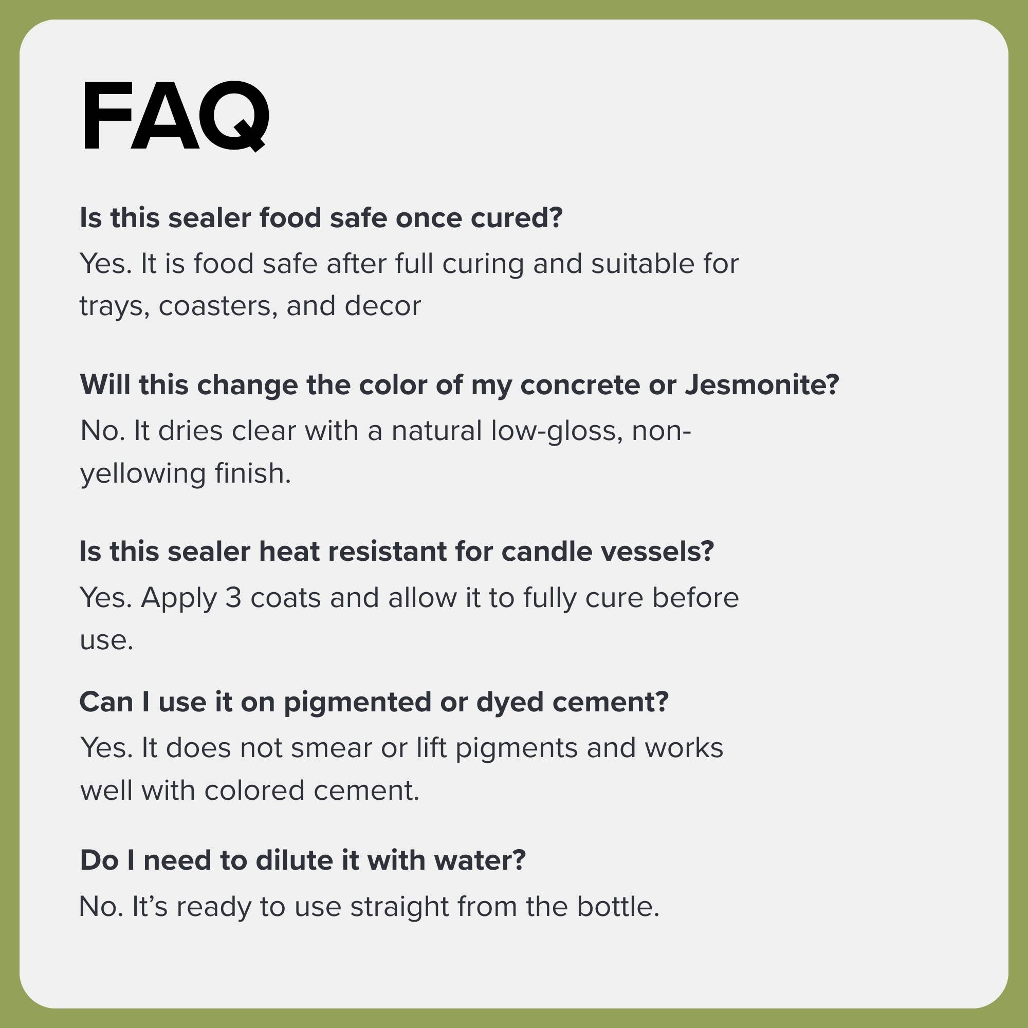 Sienna Studios - Wholesale Furniture Wax/Paint - Sienna Studios Concrete Acrylic Sealer High Gloss6