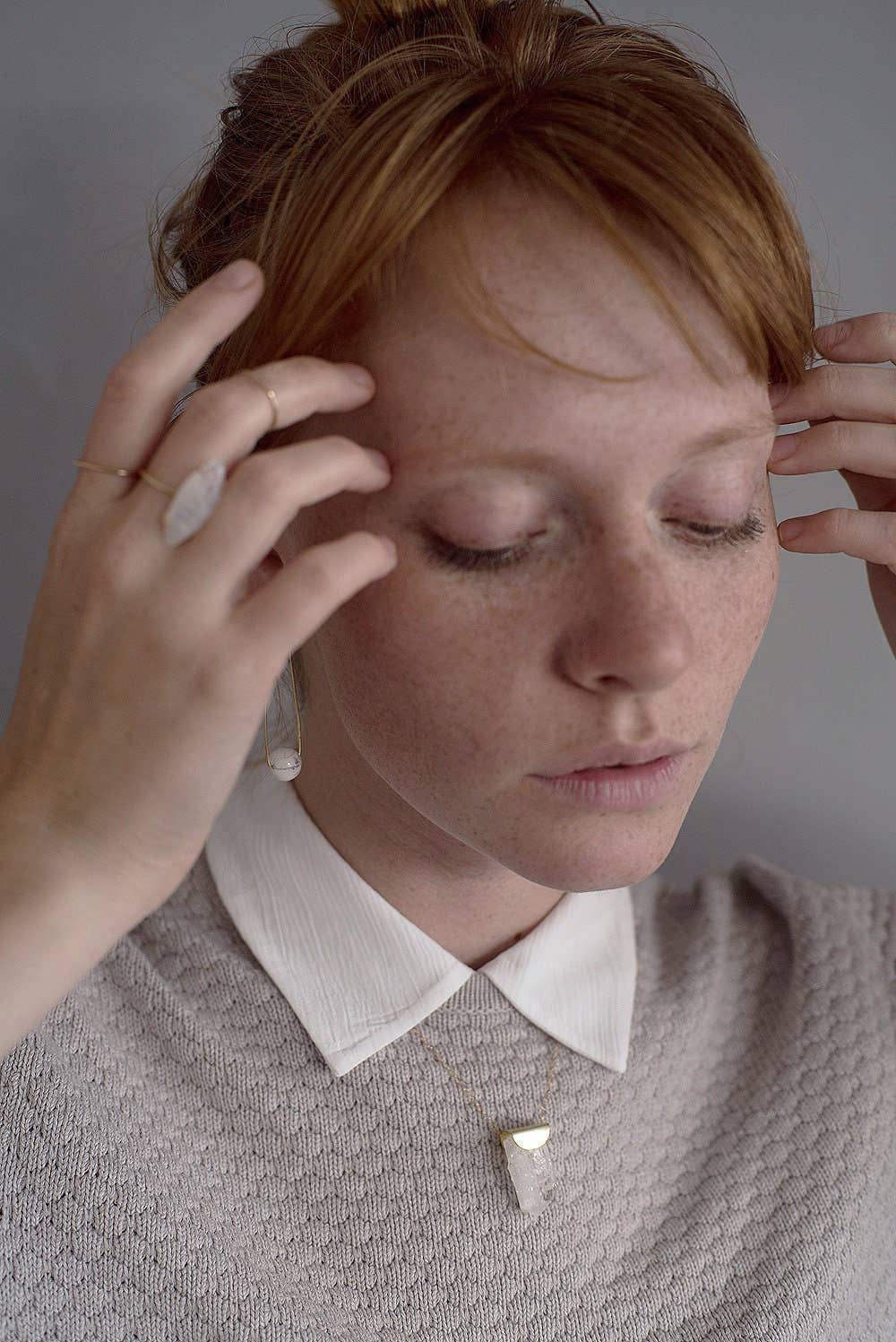 Friedasophie - Wholesale Single Stone/Solitaire Ring - Marquise Moonstone Gold Ring6