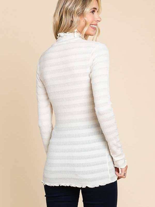 Culture Code - Wholesale Knit Top - Women's - CJT1944L - TURTLE NECK FITTED LSLV TOP7