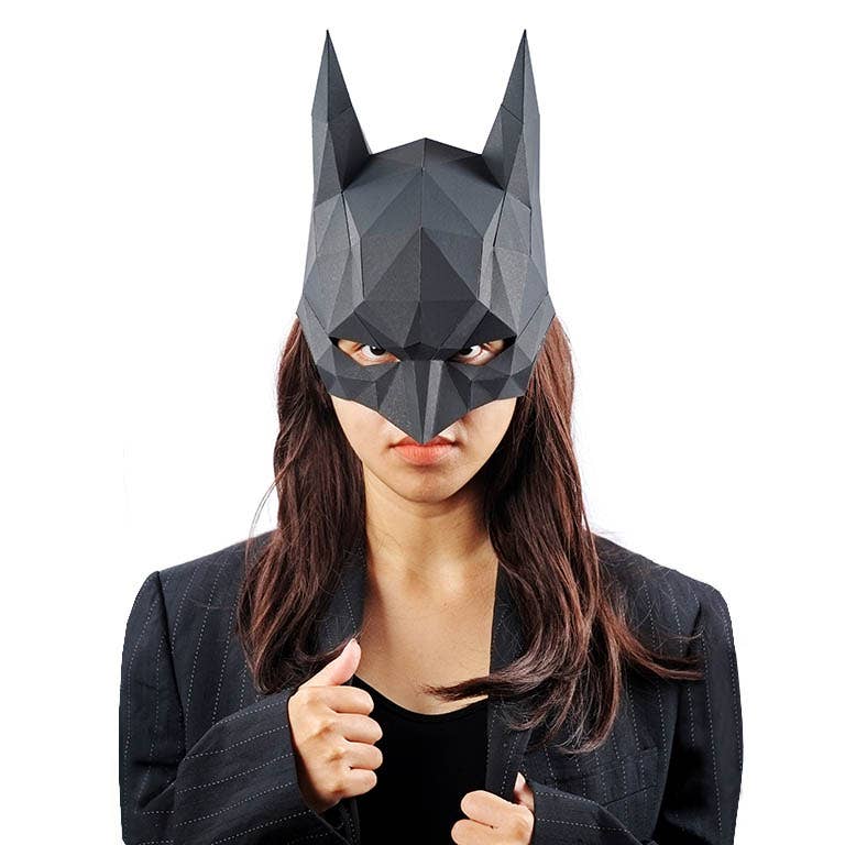 PAPERCRAFT WORLD - Wholesale Doe-het-zelf-knutselset - 3D PaperCraft Batman Origami-masker5