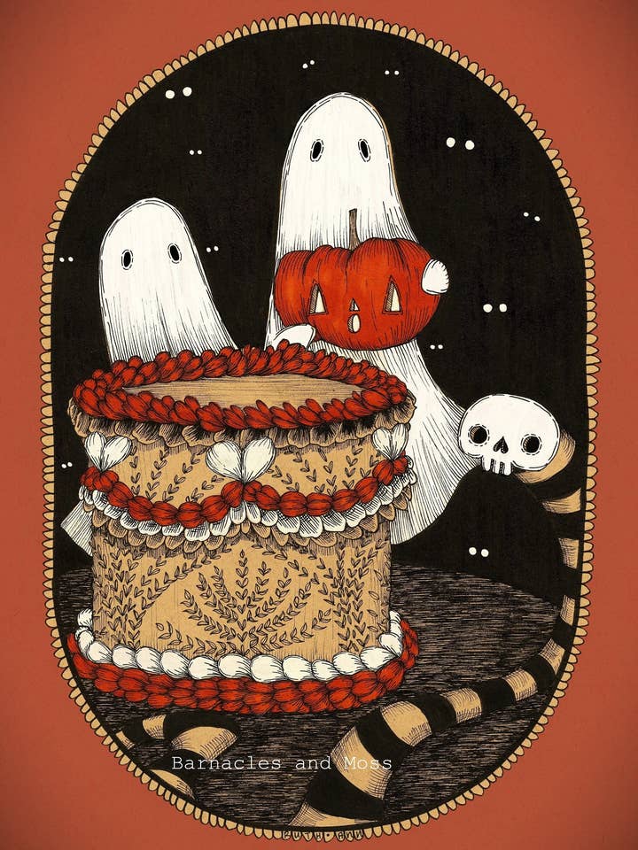 Impression d'art de gâteau d'Halloween pour la vente par Barnacles and Moss