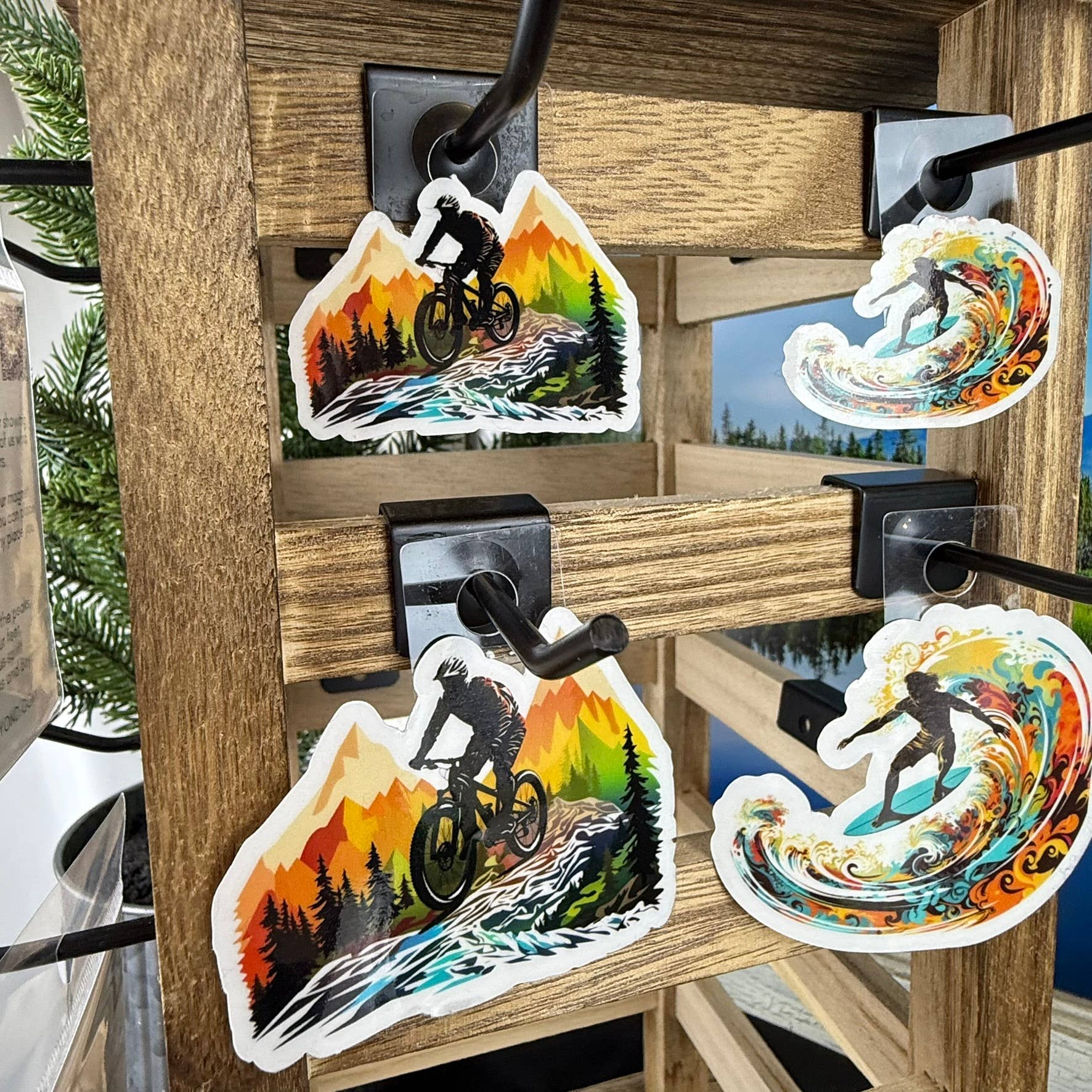 National Parks and Beyond - Wholesale Sticker - Mountain Biking Adventure Sticker - Transparent/Opaque Vinyl7