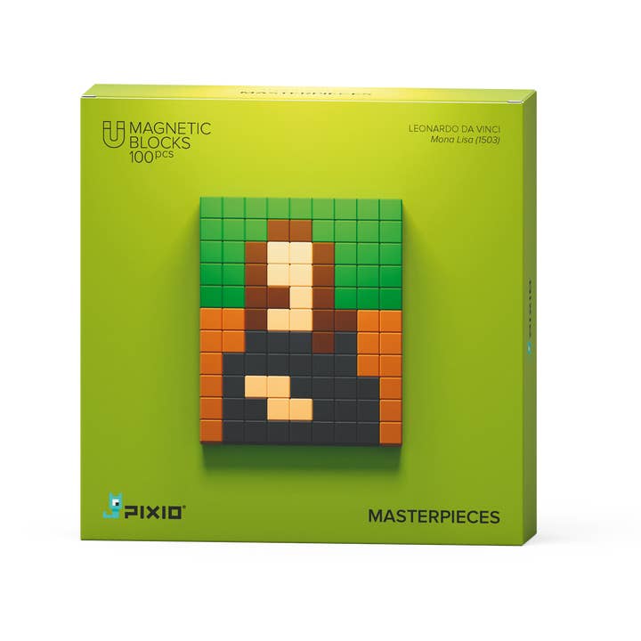PIXIO - Wholesale Building Set - Kids - Masterpieces Leonardo Da Vinci - 100pc Magnetic Set0