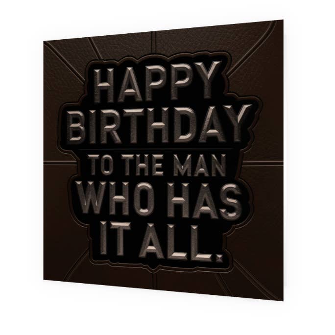 For the Man Birthday Card for wholesale by Jubilations Designs