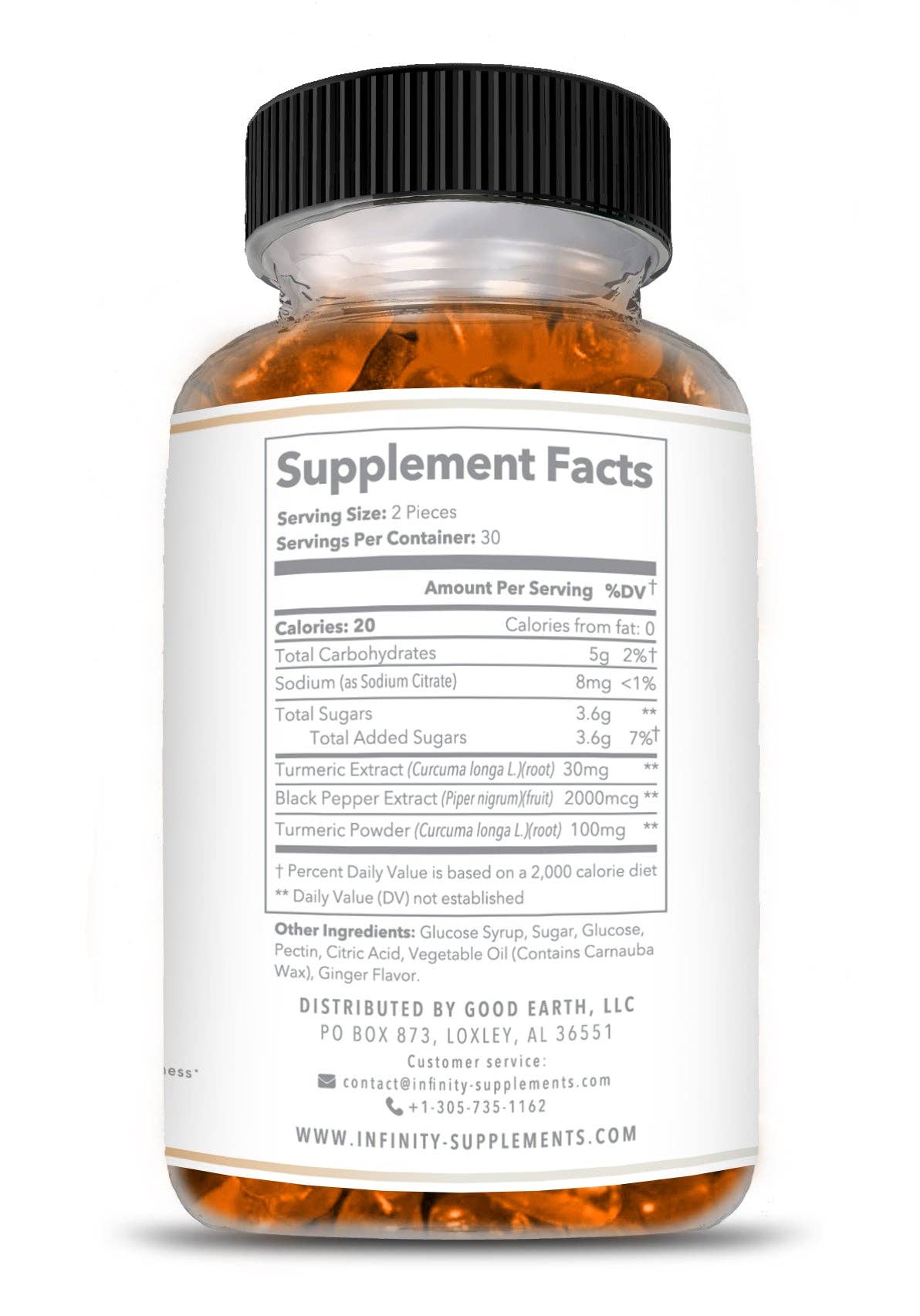 Infinity Supplements - Wholesale Oral Supplement/Vitamin - Turmeric Gummies4