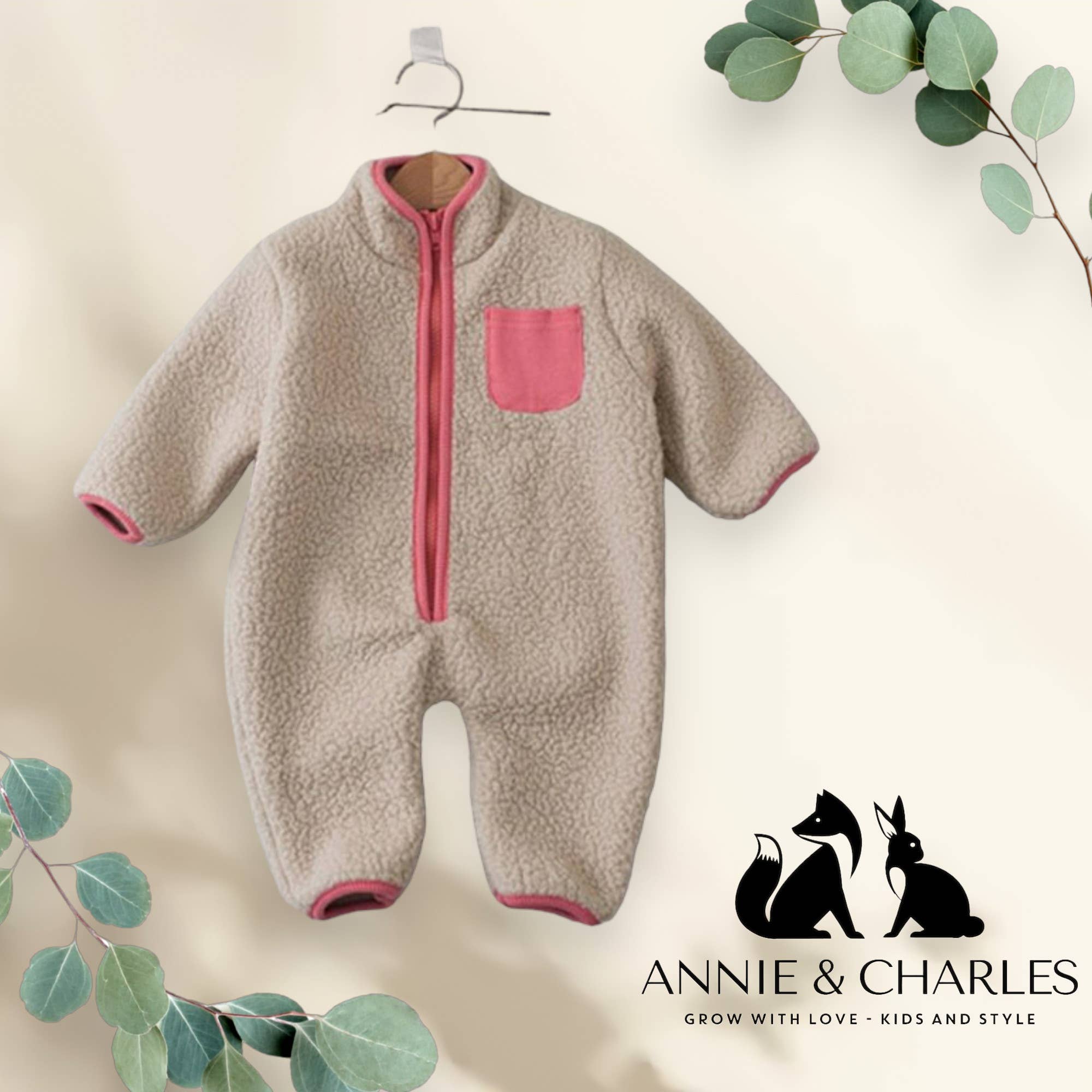 Annie & Charles – wholesale Jumpsuit – Baby – Annie & Charles® fleece suit0