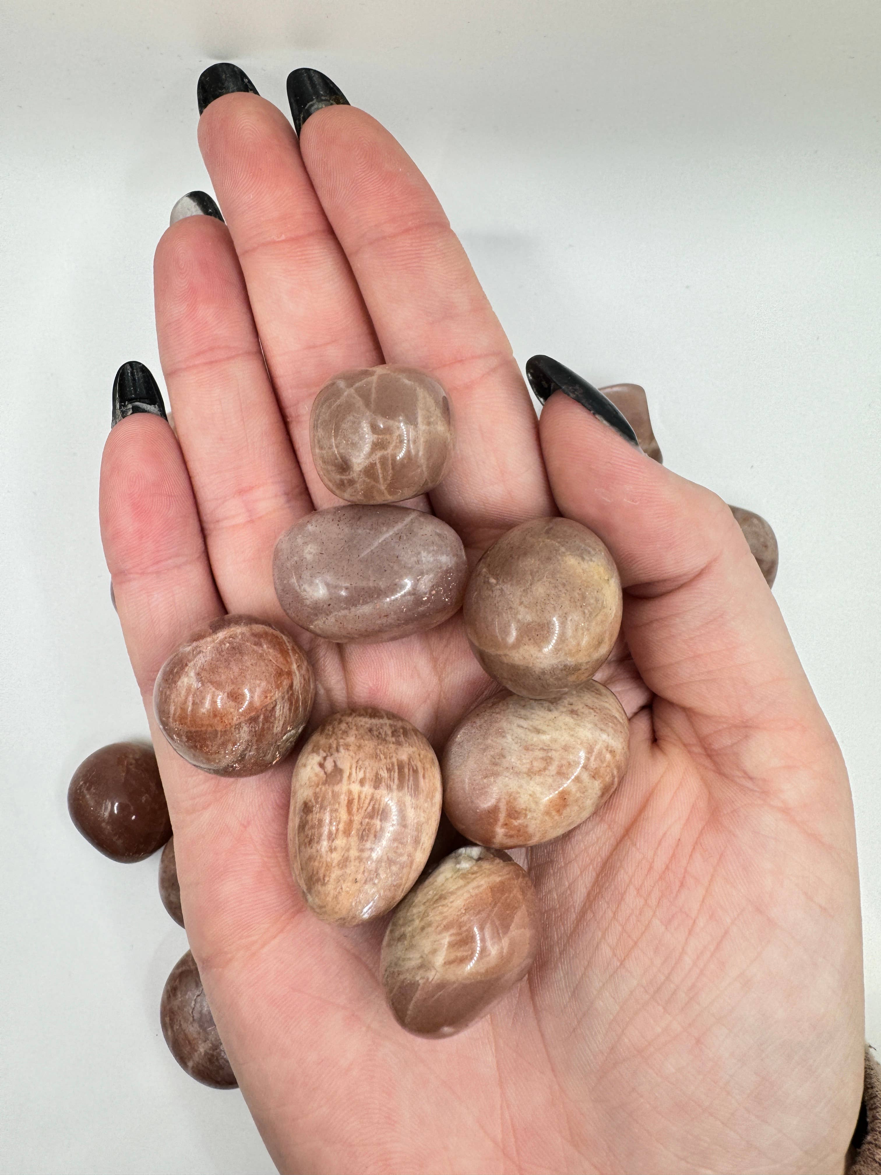 Oils and Auras - Venta al por mayor Piedras/cristales espirituales - Piedra de cristal Peach Moonstone1