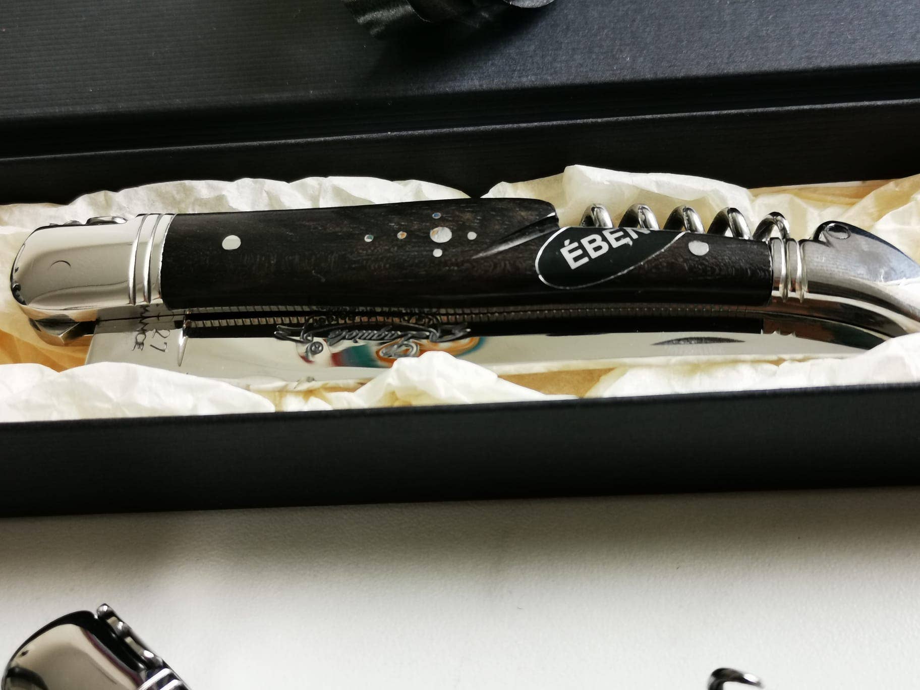 Allweneedis group LTD - Wholesale Pocket Knife/Holder - LAGUIOLE “La Croix du Berger” pocket knife in Ebène wood9