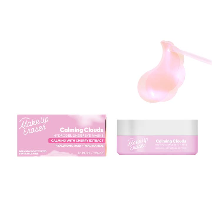 MakeUp Eraser - Wholesale Eye Treatment Mask - Hydrogel Undereye Masks - Seaweed-Based with Calming Cherry