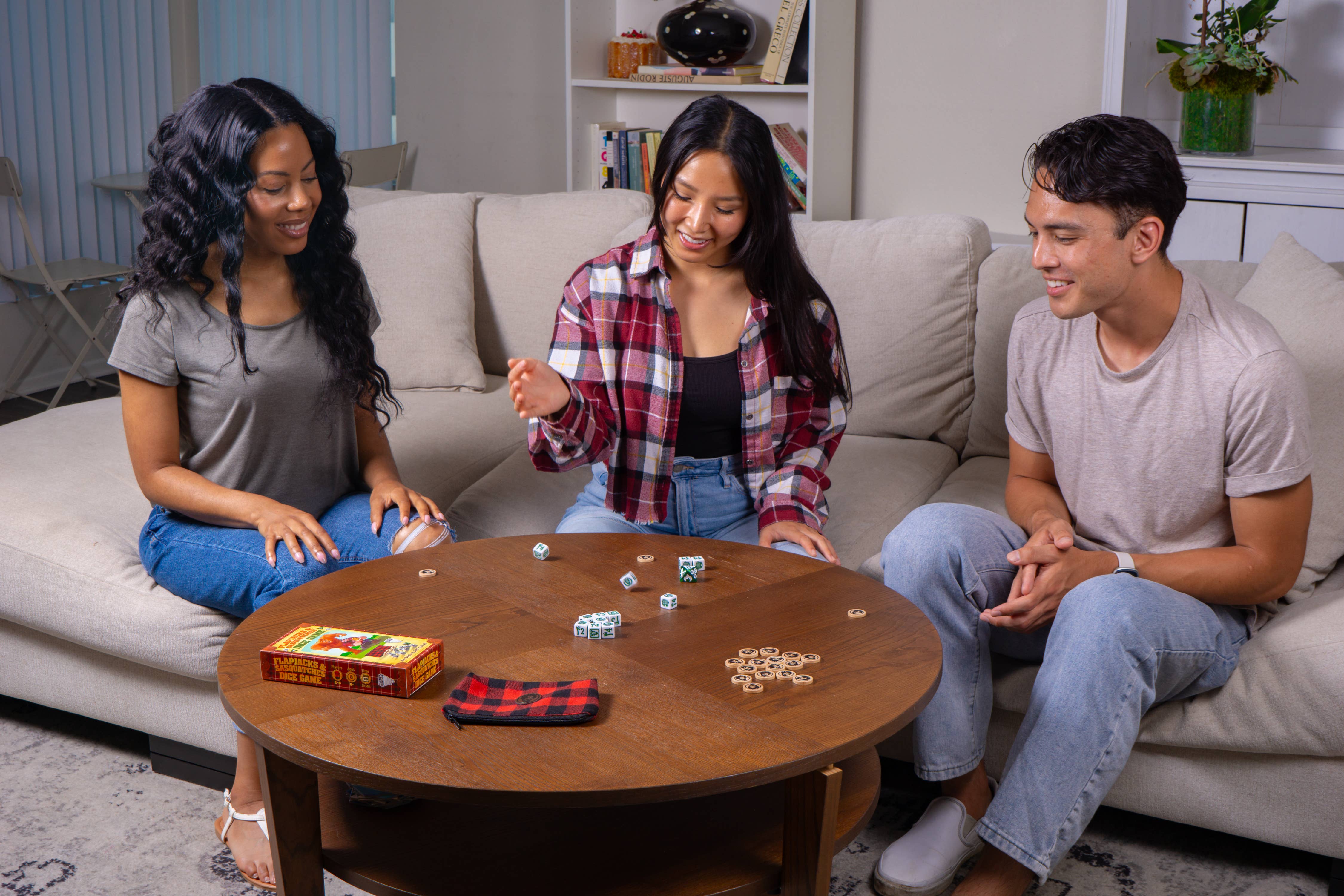 Left Justified Studio & Prolific Games - Wholesale Board Game - Flapjacks & Sasquatches Dice Game — Portable Family Game1