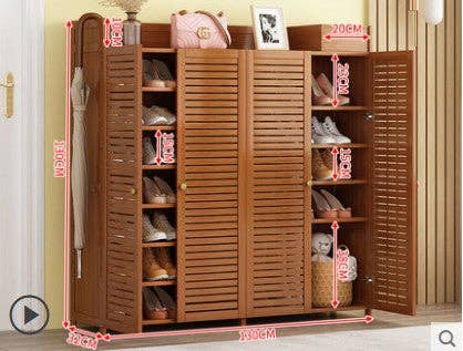 everythingbamboo - Wholesale Shoe Rack - Bamboo Shoe Case Shoe Rack Cabinet Book Case Shelf Storage Multiple Use Classic Luxury9