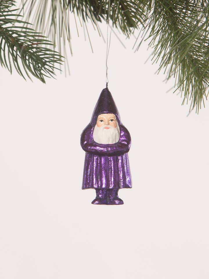 Mini Belsnickle Amethyst Ornament for wholesale by Bethany Lowe Designs