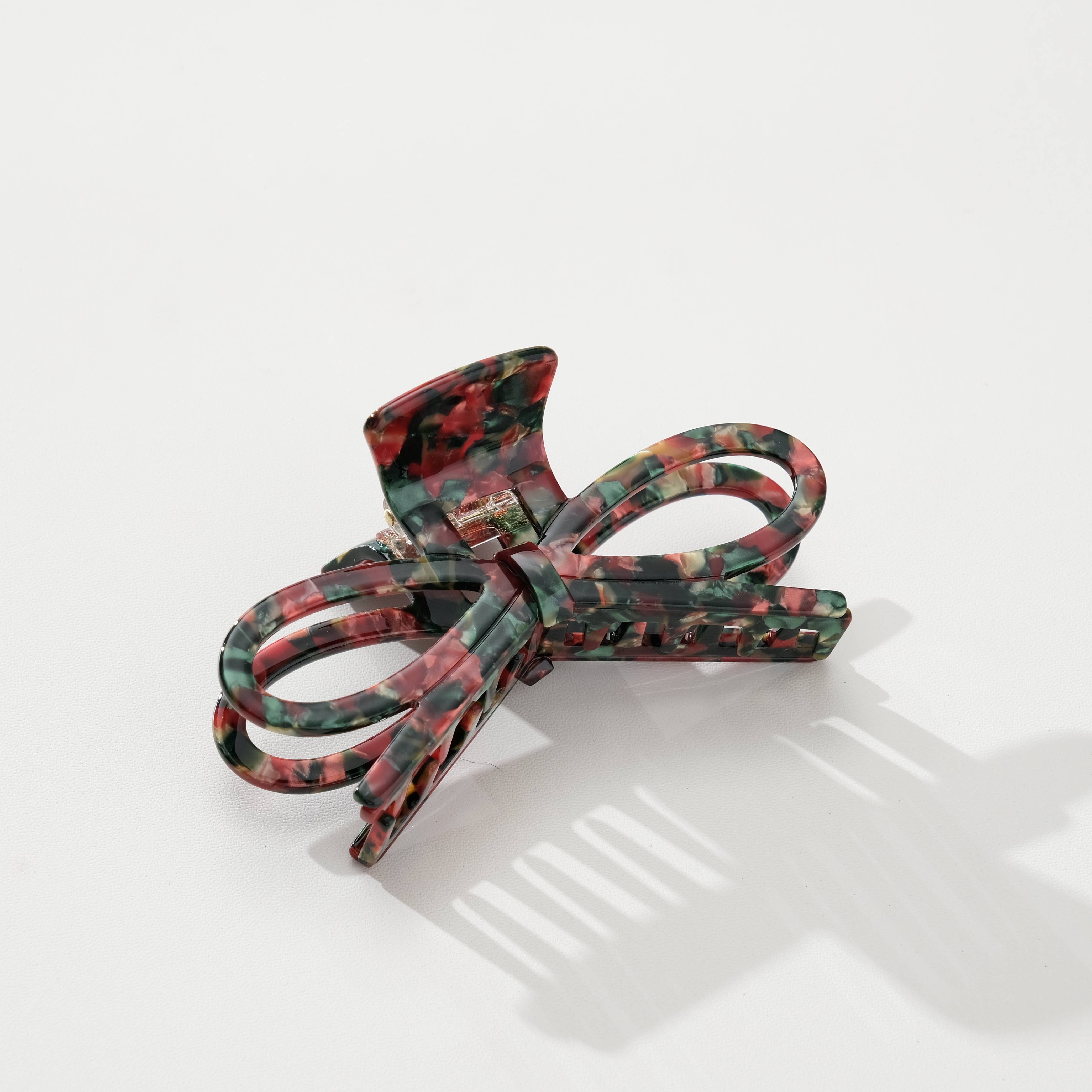 Assorted Remi Vintage Holiday | Wide Bow Claw Clip for wholesale on Faire6