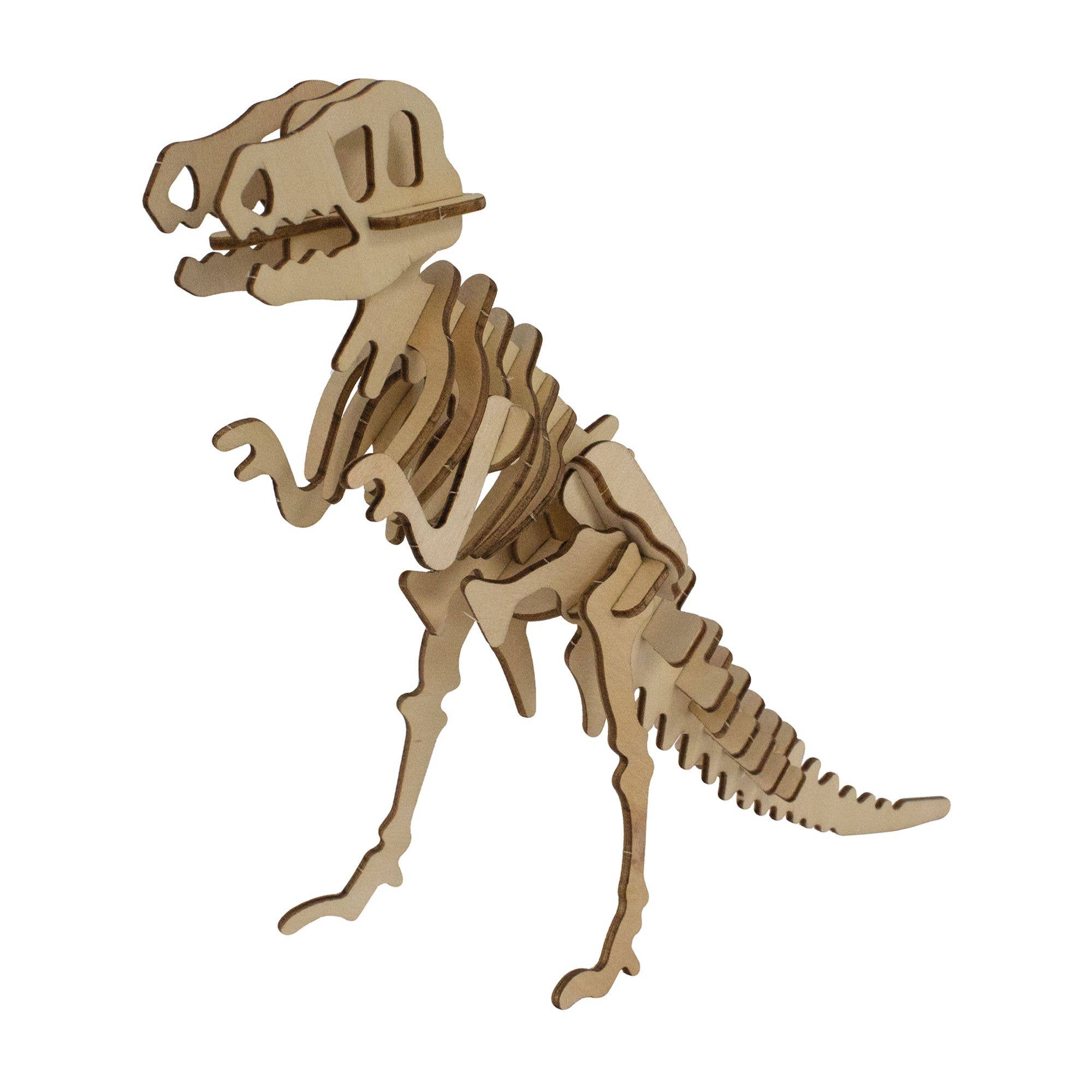 Deluxebase - Wholesale Puzzle - Kids - Eco 3D Wooden Puzzle - T-Rex1