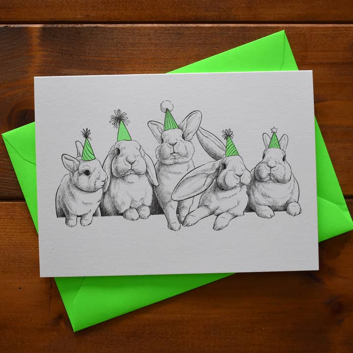 Greetingcard "Birthday table" for wholesale by Firlefanz Design