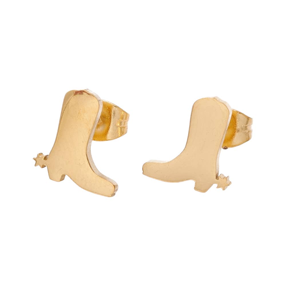 Annie Austen | Jewelry • Accessories - Wholesale Stud/Post Earrings - Cowboy Boot Studs