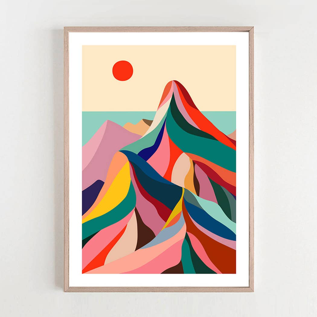 3 Birdies Studio – Impressão artística por atacado – Impressão artística de montanhas1