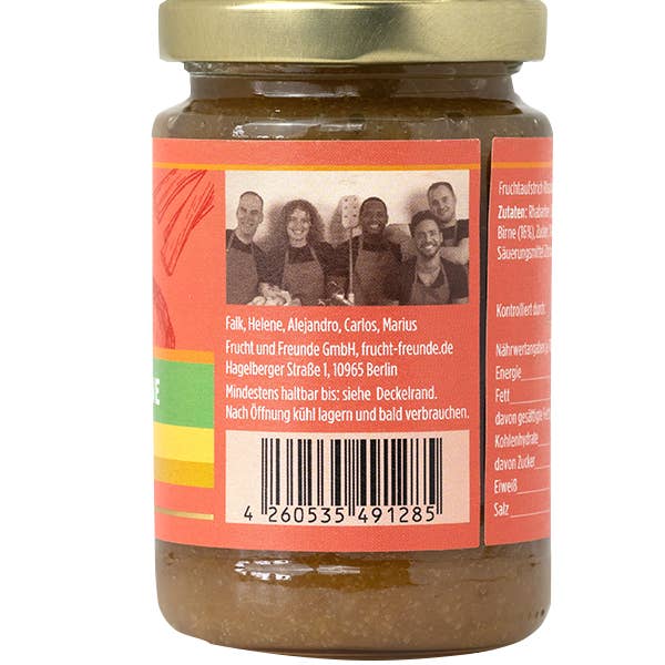 Frucht und Freunde - Wholesale Jam/Jelly - Rhubarb apple pear fruit spread2