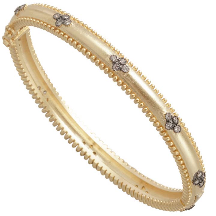 Gylden hæmatit blomsterstation armbånd for engroshandel hos My Best Kept Jewelry