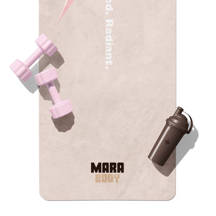 MARA BODY - Yoga Mats, Pilates Reformer Mats & Yoga Towels – wholesale Yogamatta – MOTIVATE - Välbefinnande Yogamatta. Motiverande Citat Vegansk Mocka Yogamatta.9