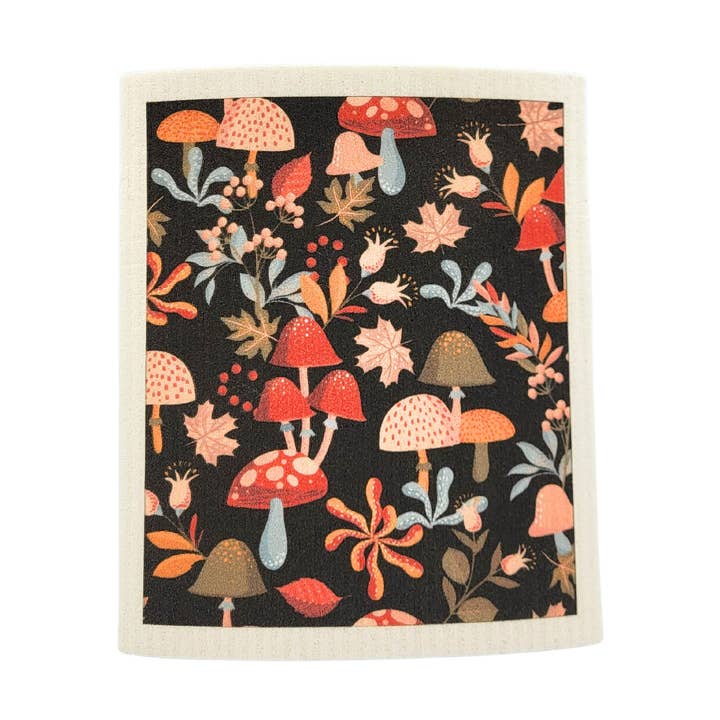 Fall Mushroom Pattern Swedish Dishcloth - Fall Decor and other Purchase Wholesale clean. Free Returns & Net 60 Terms on Faire trending on Faire.