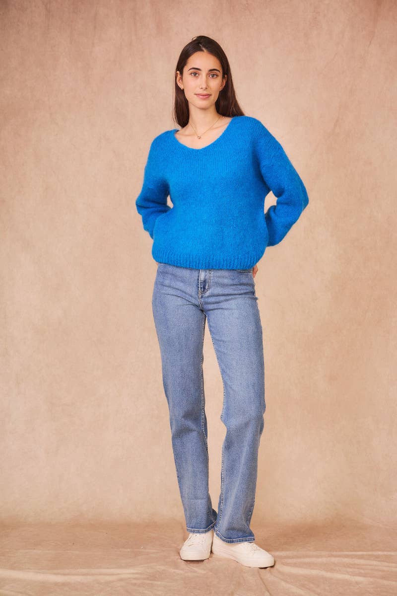 Calie Paris - Wholesale Knit Sweater - Women's - V-Neck Kid Mohair Sweater19