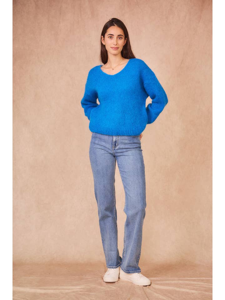 Calie Paris - Wholesale Knit Sweater - Women's - V-Neck Kid Mohair Sweater19