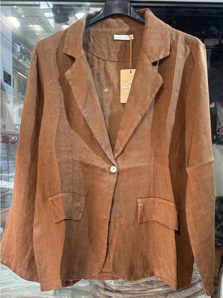 LÉA & LUC - Wholesale Jacket - Women's - 100% Linen Jacket REF. 345517