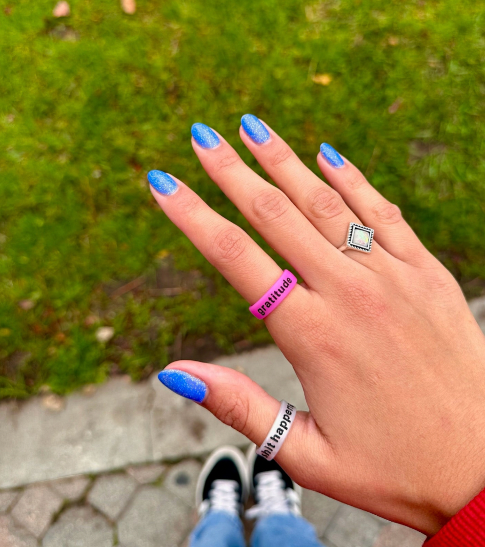 Flip Rings - Wholesale Band/Stacked Ring - Flip Reversible you got this and sh*t happens ring6