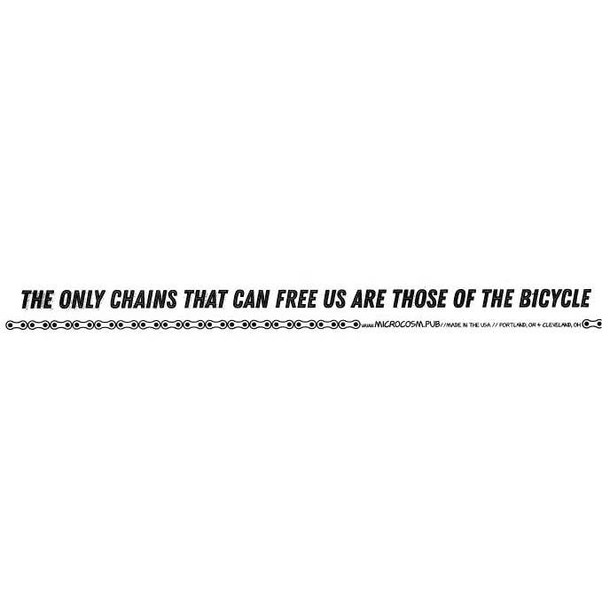 Microcosm Publishing & Distribution - Wholesale Sticker - Sticker #552: The Only Chains That Can Free Us...