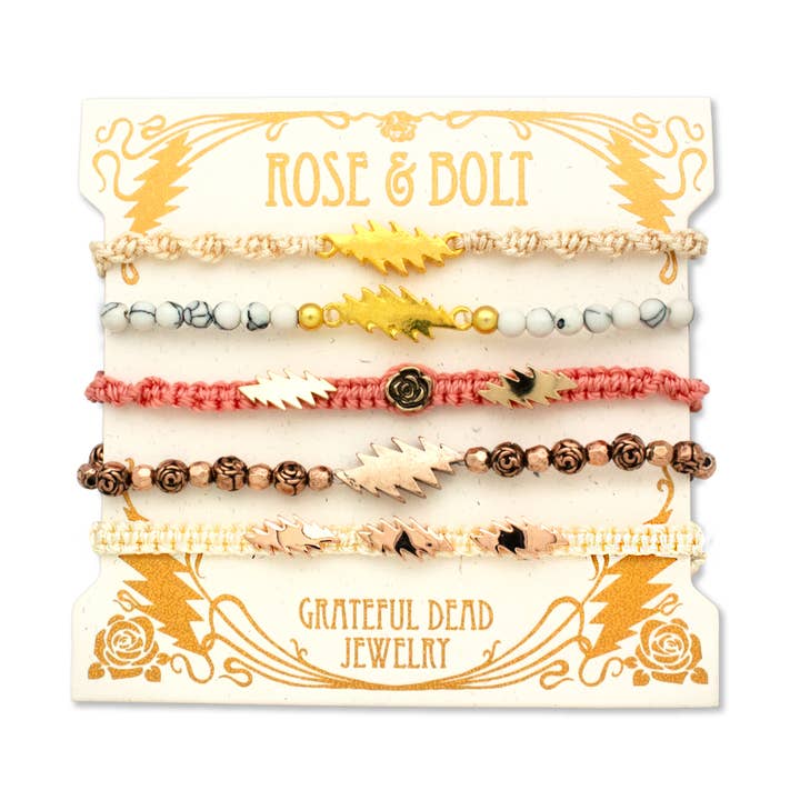 Grateful Dead Summer Tour Stacking Bracelets ~ Cassidy for wholesale by Hiouchi Jewels | Rose & Bolt Grateful Dead Jewelry