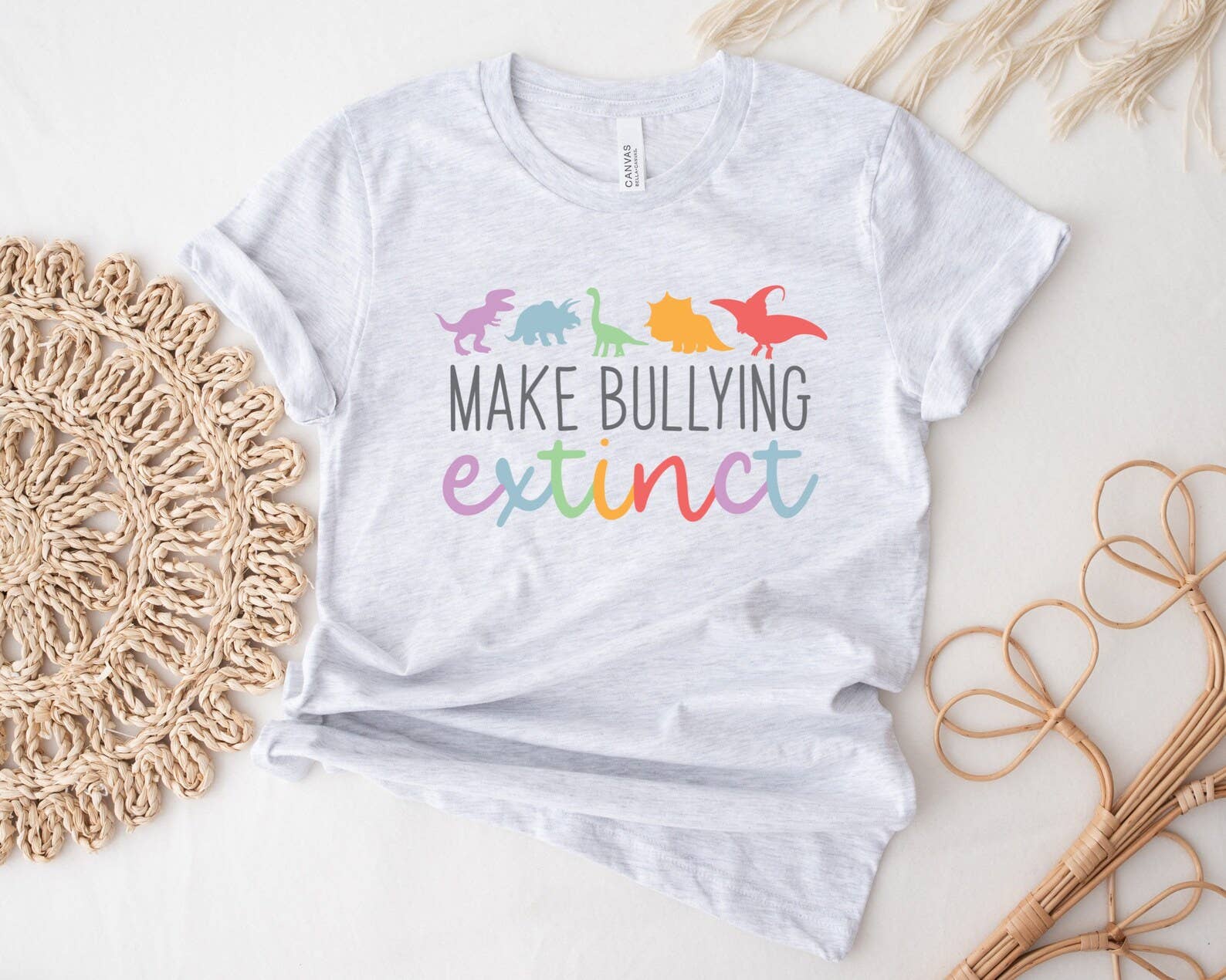 VibeClothing - Wholesale Screen Printed T-Shirt - Women's - Make Bullying Extinct Shirt0